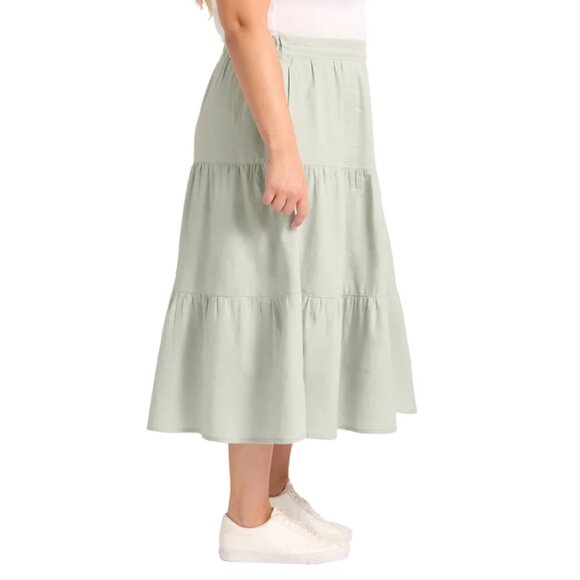 NWT Matty M Ladies' Linen Blend Skirt - Picture 5 of 9